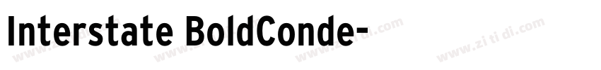 Interstate BoldConde字体转换